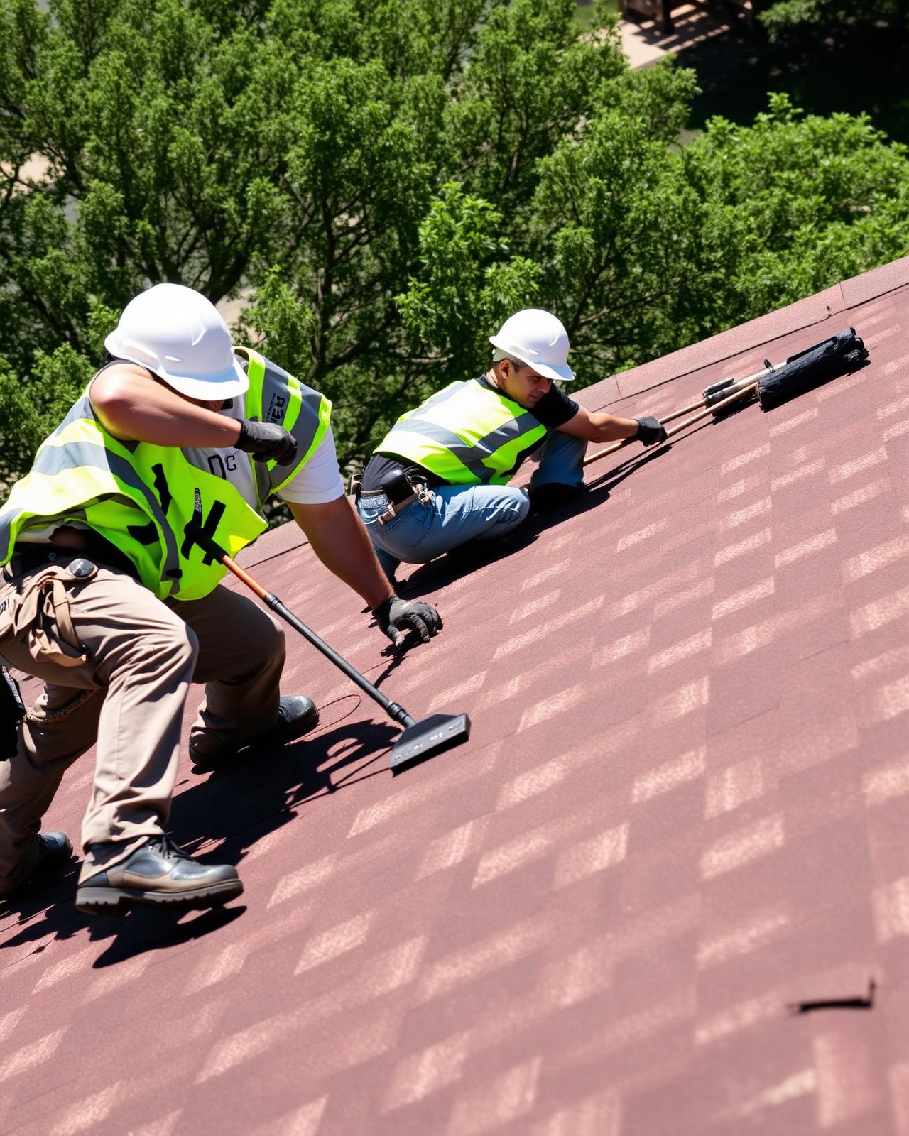 Ranlock roofing crew at work